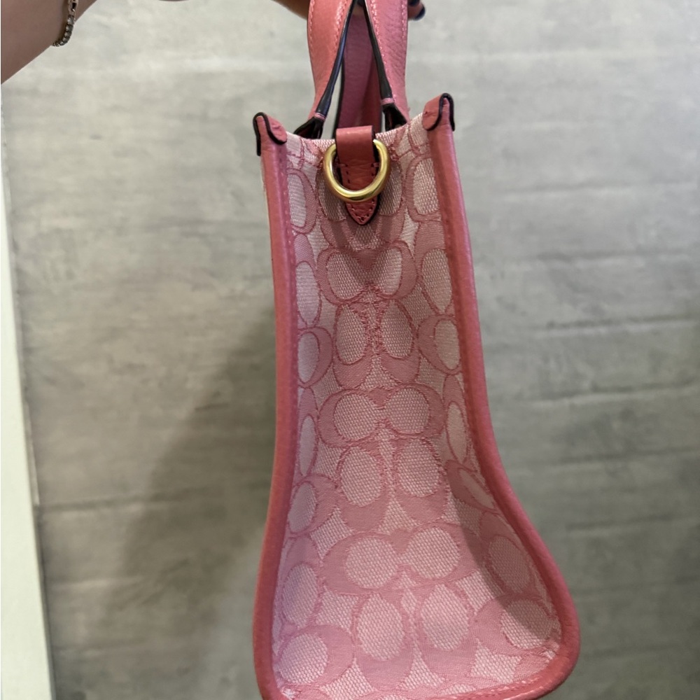 Coach Pink Signature Tote Bag – Authentic - Picture 2 of 6